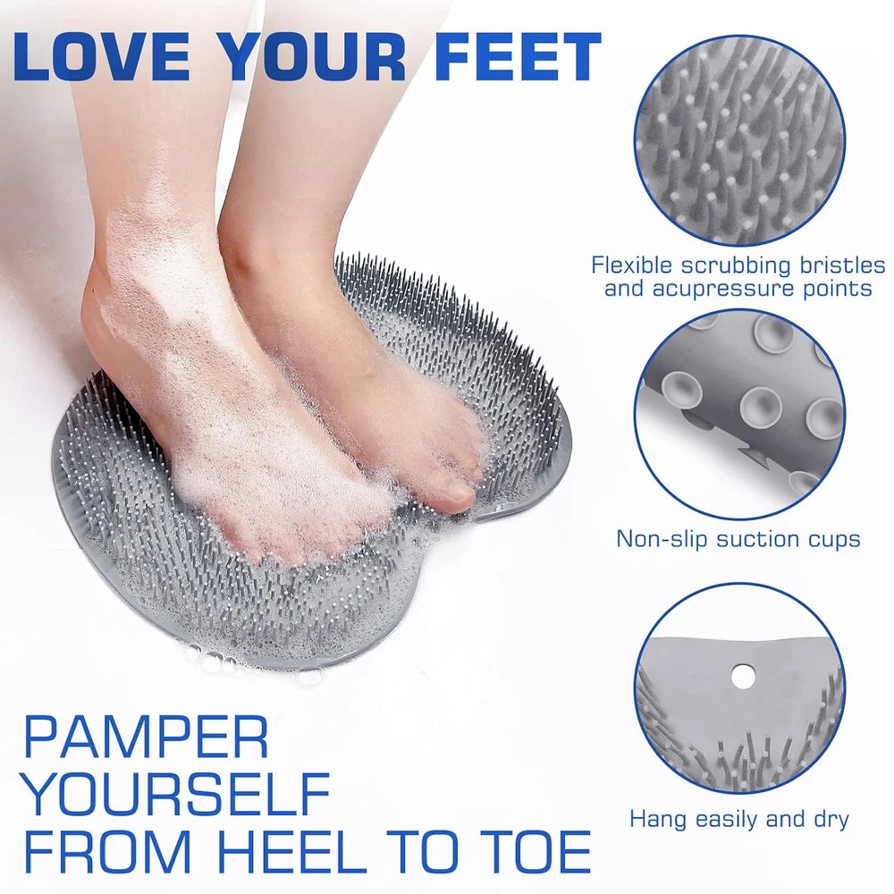 Silicone Exfoliating Shower Foot Scrubber